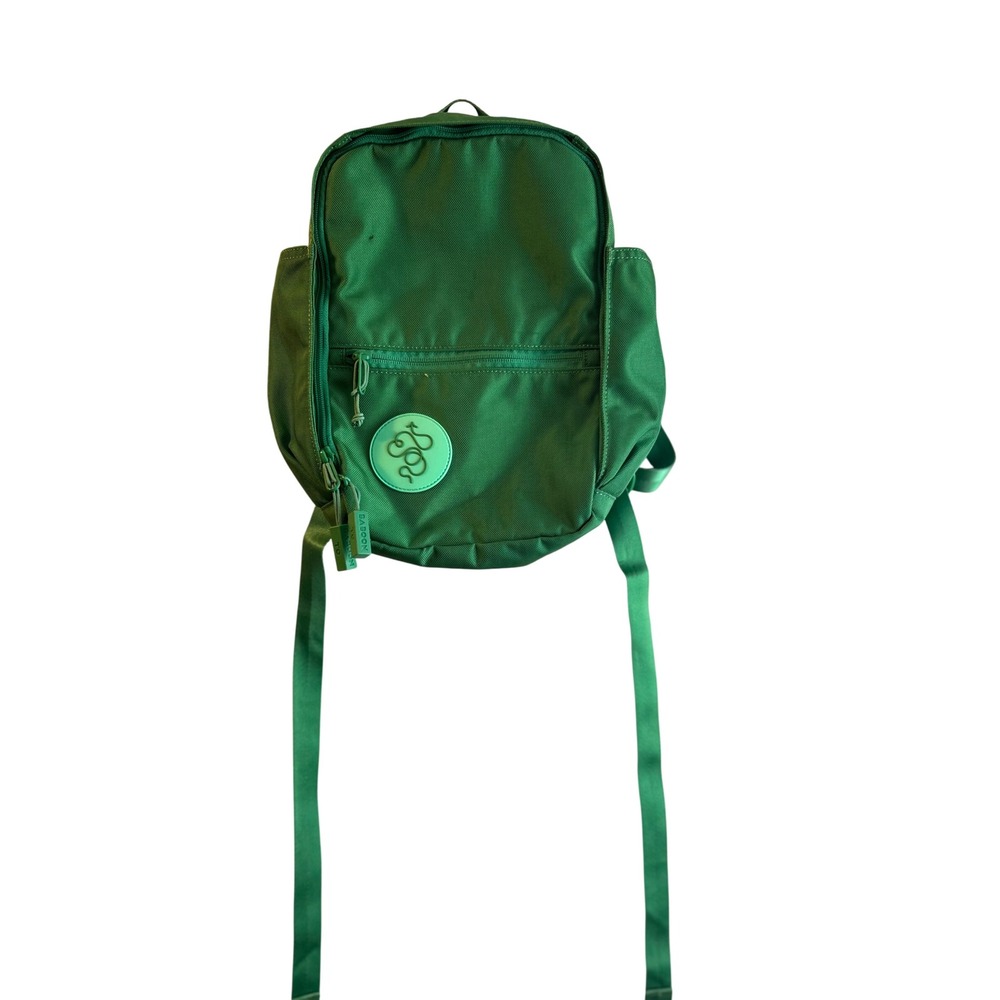 Baboon To The Moon City Backpack Green Canvas Small Daypack Travel Bag